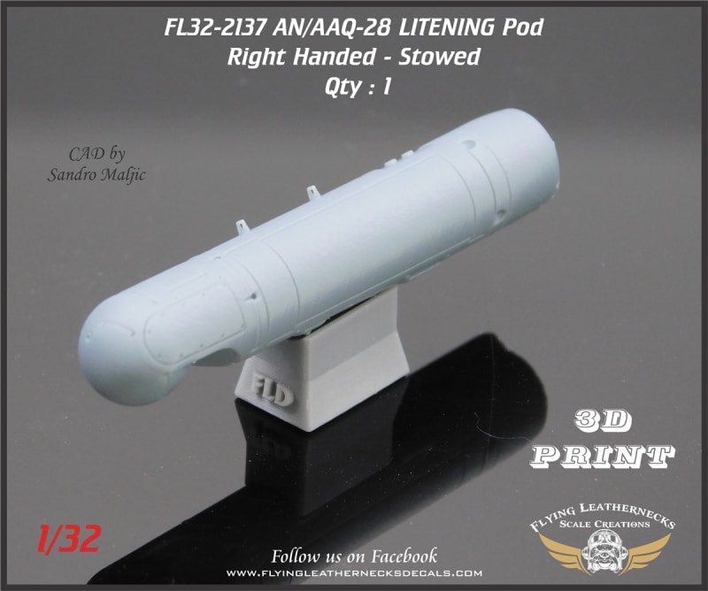 FL32-2137 AN/AAQ-28 LITENING Pod - Right Handed, Stowed FL32-2137 AN/AAQ-28 LITENING Pod - Right Handed, Stowed