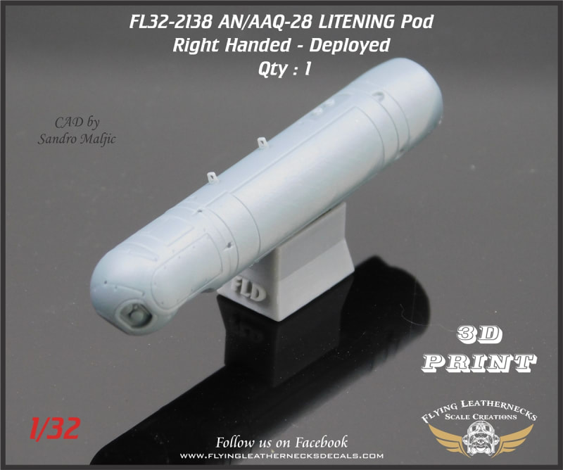 FL32-2138 AN/AAQ-28 LITENING Pod - Right Handed, Deployed FL32-2138 AN/AAQ-28 LITENING Pod - Right Handed, Deployed