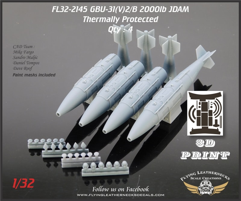 FL32-2145 GBU-31(V)2/B 2000lb JDAM - Thermally Protected