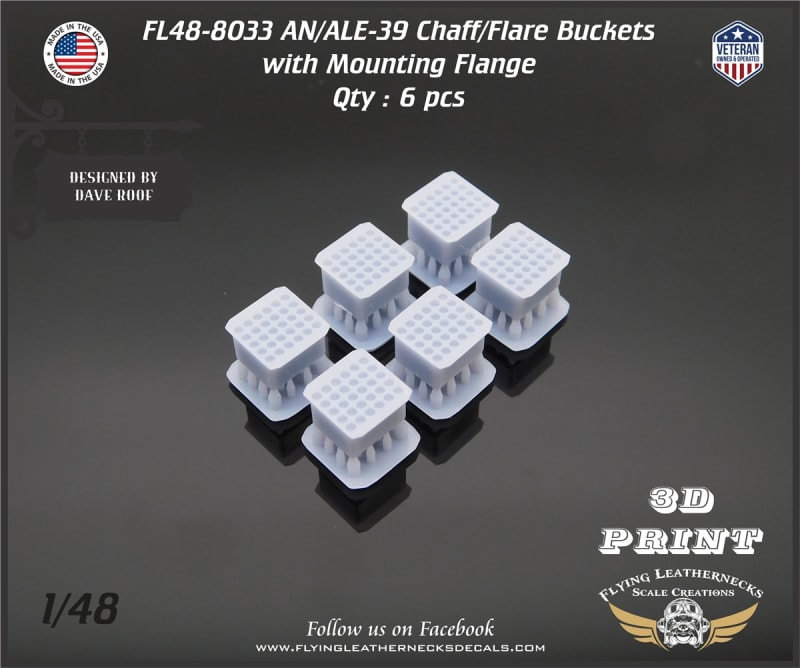 FL48-8033 AN/ALE-39 Chaff/Flare Buckets with flange