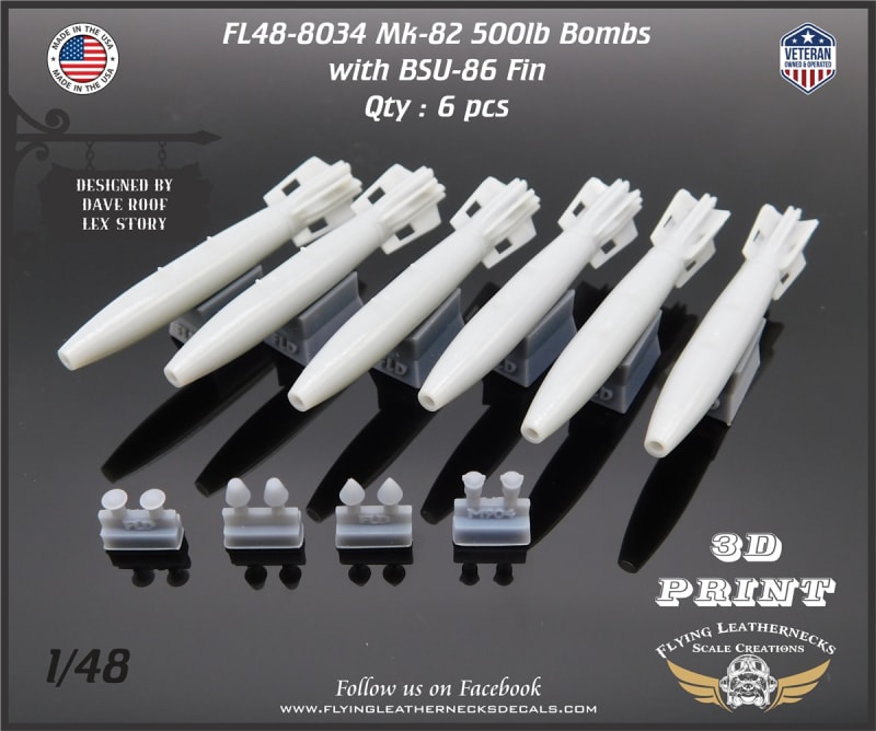 FL48-8034 Mk-82 500lb bombs with BSU-86 fins
