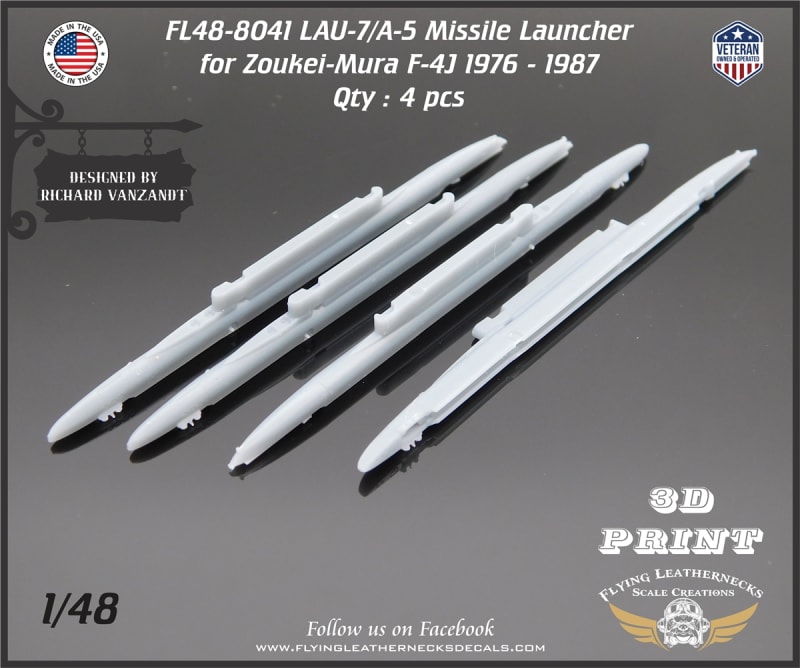 FL48-8041 LAU-7/A-4, /A-5 Missile Launcher USN/USMC F-4 Phantoms 1976-1987 FL48-8041 LAU-7/A-4, /A-5 Missile Launcher USN/USMC F-4 Phantoms 1976-1987