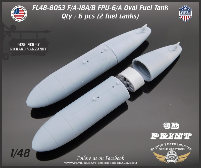 FL48-8053 FPU-6/A Oval Fuel Tank for Early F/A-18A/B