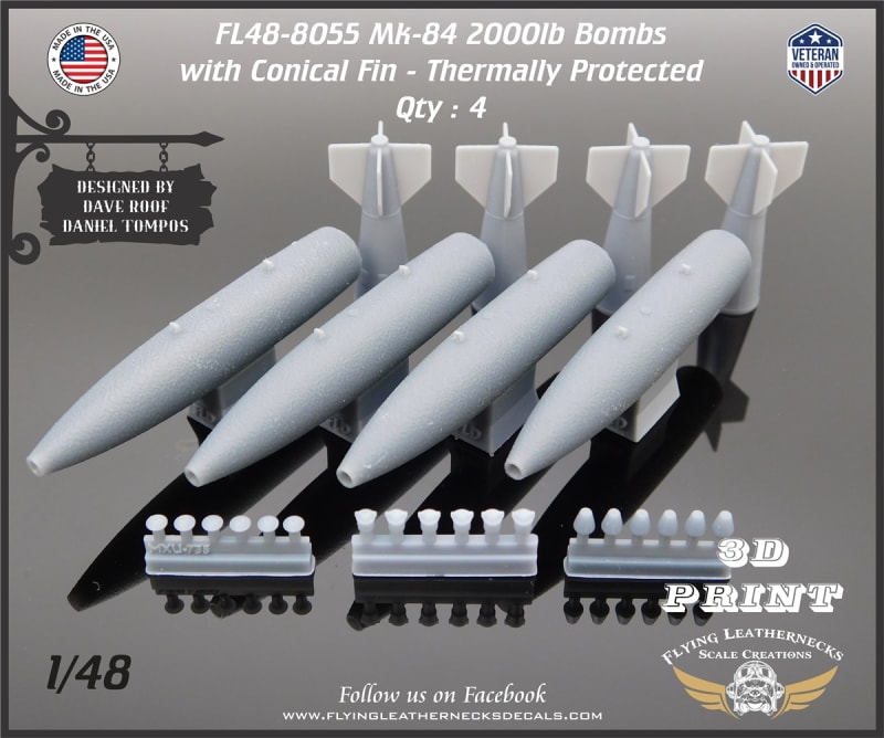FL48-8055 Mk-84 2000lb Bombs with Conical Fins - Thermally Protected