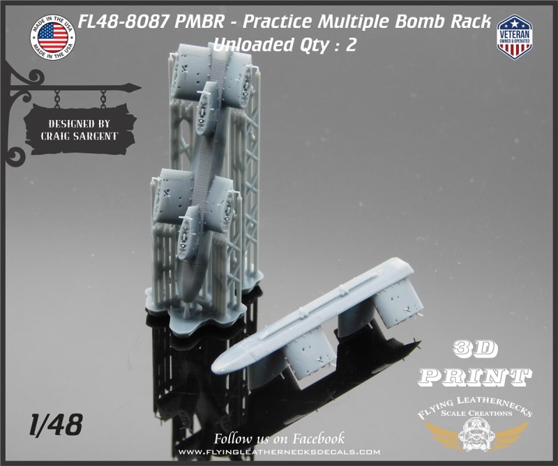 FL48-8087 A/A 37B-3C PMBR (Practice Multiple Bomb Rack) Unloaded FL48-8087 A/A 37B-3C PMBR (Practice Multiple Bomb Rack) Unloaded