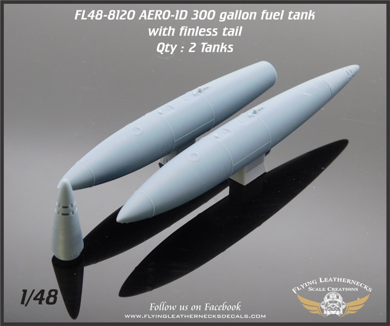 FL48-8120 AERO-1D 300gal fuel tank with finless tail FL48-8120 AERO-1D 300gal fuel tank with finless tail