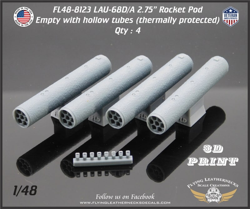 FL48-8123 LAU-68D/A 2.75" Rocket Pod, thermally protected - Empty FL48-8123 LAU-68D/A 2.75" Rocket Pod, thermally protected - Empty
