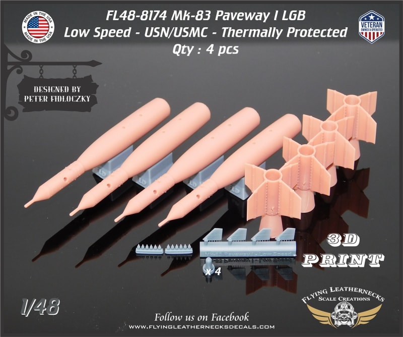 FL48-8174 Mk-83 Paveway I LGB Low Speed USN/USMC - Thermally Protected