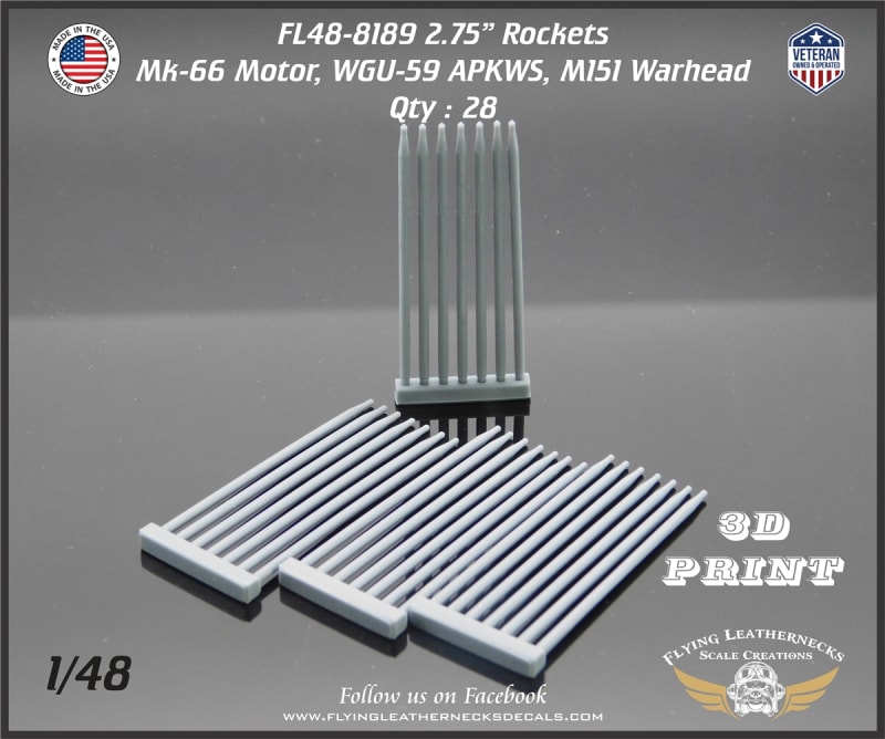 FL48-8189 2.75" Rockets - Mk66 motor, WGU-59 APKWS, M151 Warhead