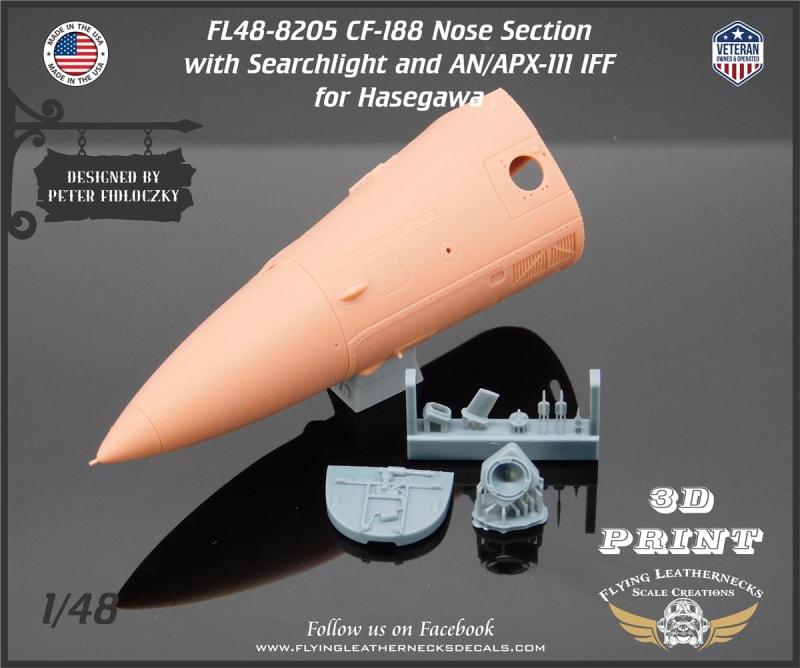 FL48-8205 CF-188 Nose with Searchlight and AN/APX-111 IFF FL48-8205 CF-188 Nose with Searchlight and AN/APX-111 IFF