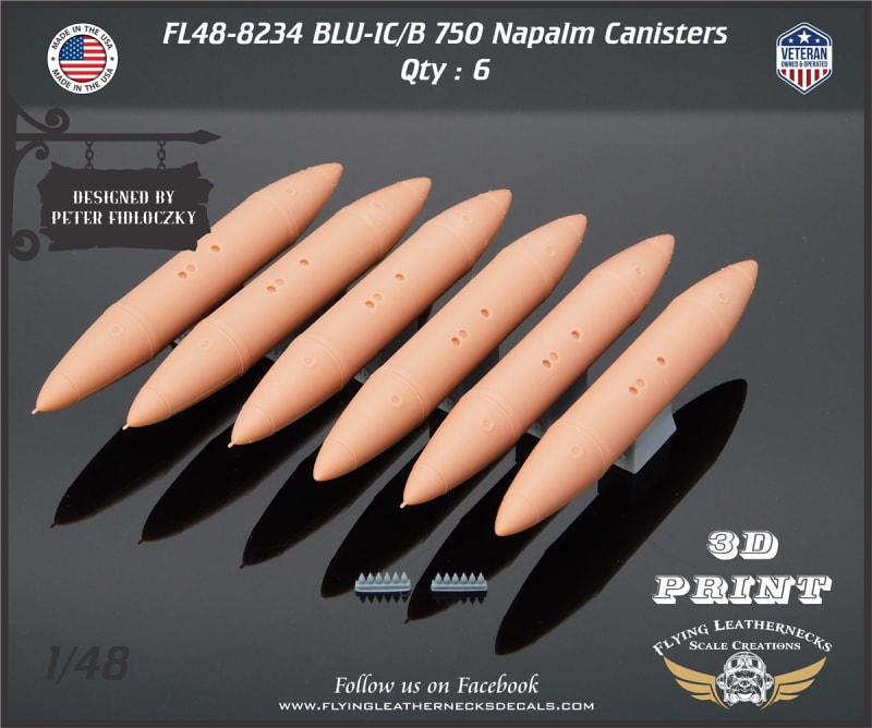 FL48-8234 BLU-1C/B 750lb Napalm Canisters