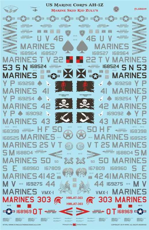 FL48019 Marine Skid Kid Zulus AH-1Z Viper
