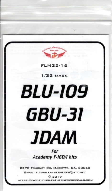 FLM32-16 BLU-109 GBU-31 for Academy F-16I kits