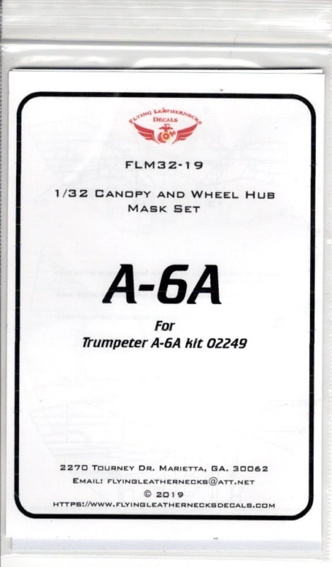 FLM32-19 A-6A Canopy/Wheel Mask for Trumpeter