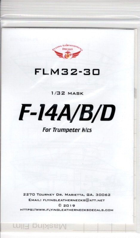 FLM32-30 F-14A/B/D Canopy/Wheel Mask for Trumpeter