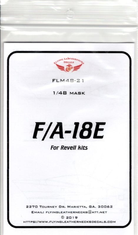 FLM48-21 F/A-18E Canopy/Wheel Mask Revell
