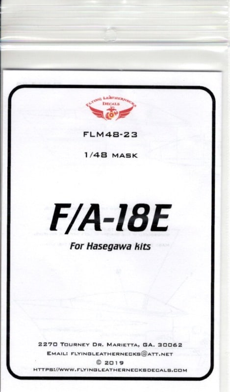 FLM48-23 F/A-18E Canopy/Wheel Mask Hasegawa