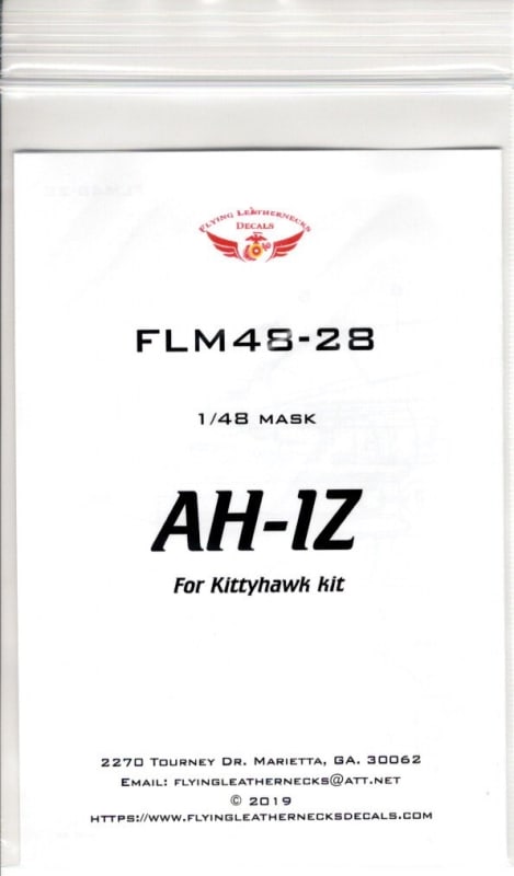 FLM48-28 AH-1Z Canopy/Wheel Mask Kittyhawk