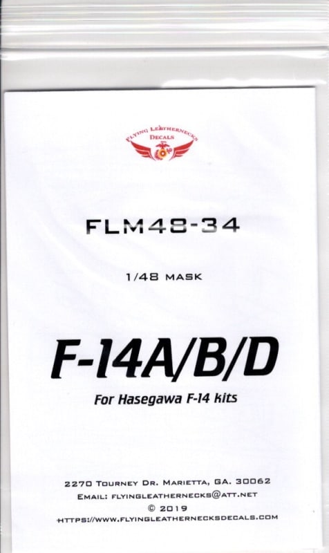 FLM48-34 F-14A/B/D Canopy/Wheel Mask Hasegawa