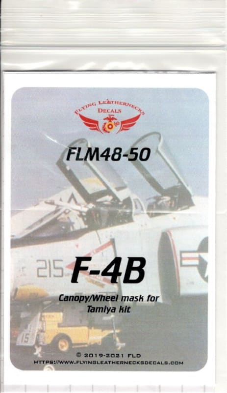 FLM48-50 F-4B Canopy/Wheel Mask Tamiya