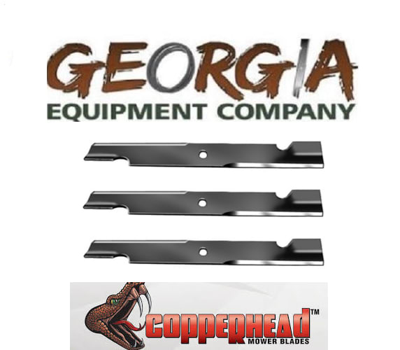 (3) BLADES 24-1/2" X 15/16" EXMARK NOTCHED HIGH LIFT