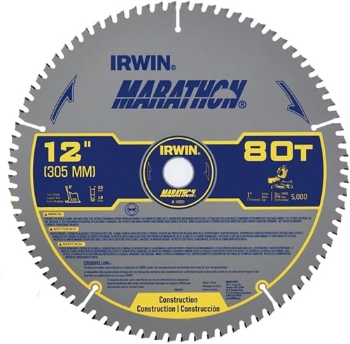 Irwin Marathon Saw Blade 12-inch 80T