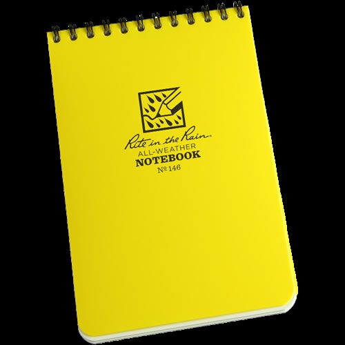 Rite in the Rain Top Spiral Pocket Notebook 4 in x 6 in