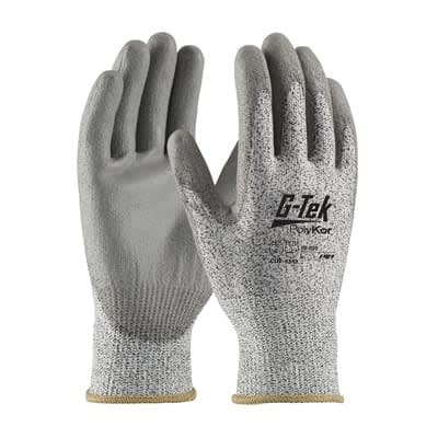 G-Tek Poly Coated Cut Resistant Safety Gloves