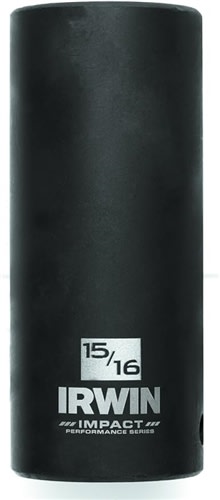 Irwin Impact 6-Point 15/16-inch Deep Well Socket 1/2 Drive