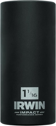Irwin Impact 6-Point 1 1/16-inch Deep Well Socket 1/2 Drive