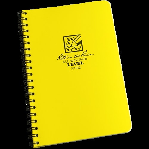 Rite in the Rain Spiral Notebook Level Pattern 4 5/8 in x 7 in