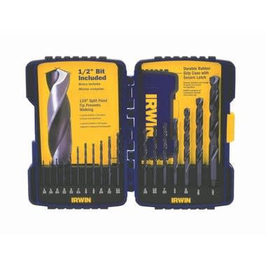 Irwin 18-piece Black Oxide Drill Bit Set