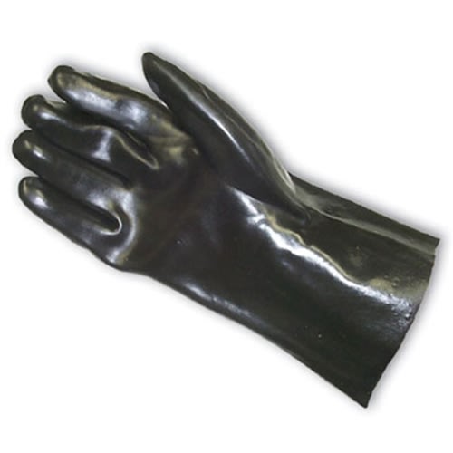 PROCOAT BLACK PVC DIPPED SMOOTH MUD GLOVES WITH LINER 14"