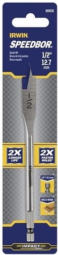 Irwin Speedbor 1/2 x 6-inch Wood Spade Bit