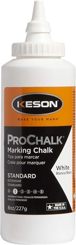 Keson Prochalk® Level 1 Standard White 8 oz