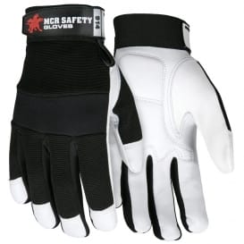 MCR Black and White Goatskin Safety Gloves MCR Black and White Goatskin Safety Gloves