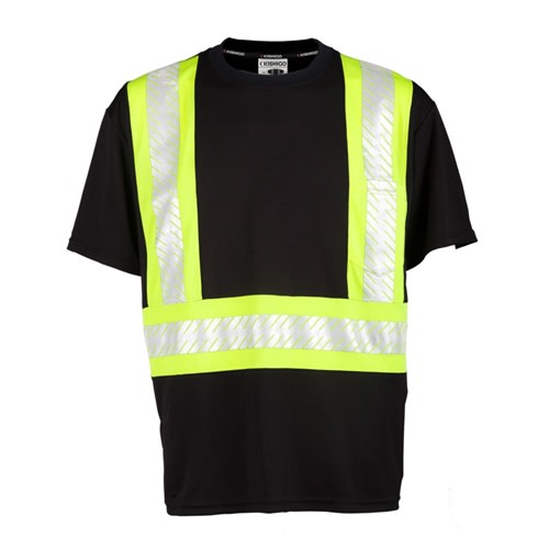 Kishigo Enhanced Visibilty Black Short Sleeve T-Shirt