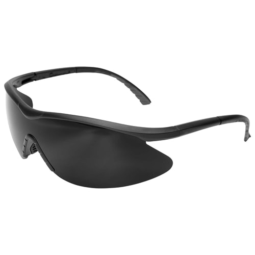 Edge Banraj Safety Glasses Black Frame Smoke Lens