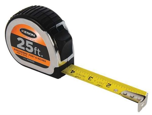 Keson Standard Series ( 25 feet & inches / feet &10ths)