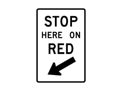 Stop here on red