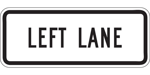 left lane
