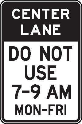 Reversable Lane control (post mounted)