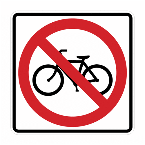 No bikes