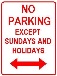No parking