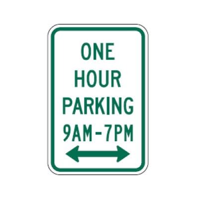 One hour parking