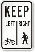 Keep left/right
