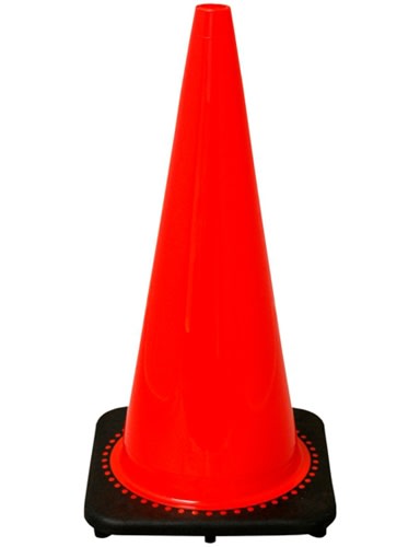 JBC 28" Traffic Cone with Black Base