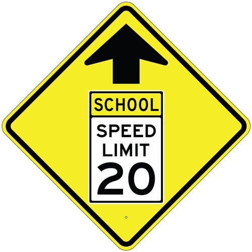 School zone ahead