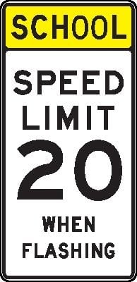 Speed limit 15 mph