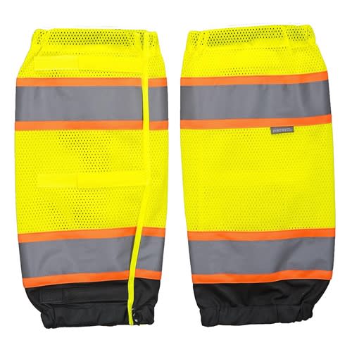 Portwest HI-Vis Two Tone Yellow/Black Mesh Gaiters